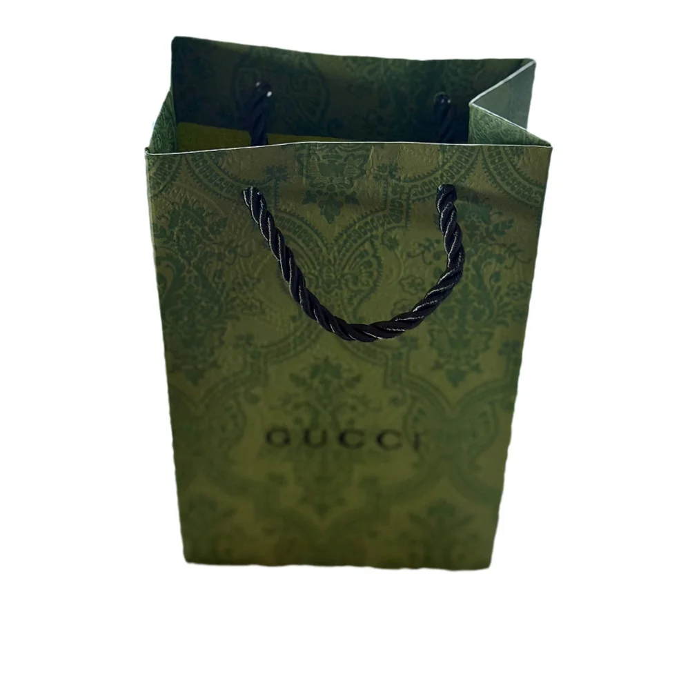 Gucci Green Paisley Gift Bag
